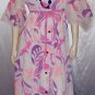 Vintage 60s 70's PSYCHEDELIC MOD Angel Sleeve Hippie Gown~XL