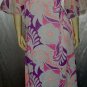 Vintage 60s 70's PSYCHEDELIC MOD Angel Sleeve Hippie Gown~XL