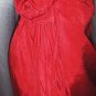 GLAM GRECIAN GODDESS Ruby RED Rosette Vintage Sparkling Party Dress S/M