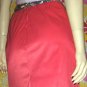 SEXY 60s MOD ELECTRO NEON Pink VF Satin Slip Skirt S pinup glam