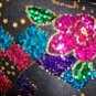 DISCO 80s Glitzy Glam Sequin Sweater Dress M.