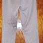 70s NERD BOY GEEKY Plaid Polyester Mens Dress Pants 36 MINT NOS