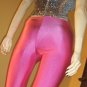 ULTIMATE DISCO DIVA vintage 80s HOT Electric PINK Skinny SPANDEX Pants Leggings skin tight glam M.