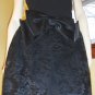 Vintage 80s MOD LOLITA BIG BOW Black Lace Party Mini Dress Sz 12