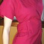 Vintage 80s Sexy Sophisticated Secretary HOT PINK Pencil Dress S/M
