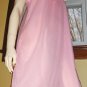 Glam Pink Double Nylon Sheer Chiffon Nightgown vintage 60s 70s S/M