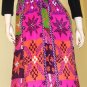 Psychedelic 60s SEARS Swanky MOD NEON Hippie Girl Maxi Dress M/L