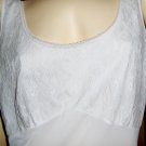 Vintage Snowy White Sheer Lace Bodice Nylon Full Slip Size 42 Vintage Snowy White Sheer Lace Bodice Nylon Full Slip Size 42