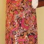 Ultimate Mod Flower Power Psychedelic Hippie Maxi Skirt S XS 60s 70s