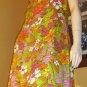 60s Psychedelic Neon Flower Power Mod Shift Mini Dress w/ Jacket S/M