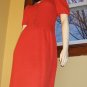 Sassy 70s Retro Red Puff Slv Pin Up Lolita Dress M.