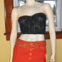 Vintage Mod Retro 90s does 60s Orange Button down GO GO Mini Skirt by PARAMETER S.