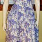 VTG 90s Kitty Cat Print Cotton Full Skirted Jumper Dress WORLDLY DESIGNS S/M