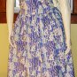 VTG 90s Kitty Cat Print Cotton Full Skirted Jumper Dress WORLDLY DESIGNS S/M