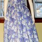 VTG 90s Kitty Cat Print Cotton Full Skirted Jumper Dress WORLDLY DESIGNS S/M