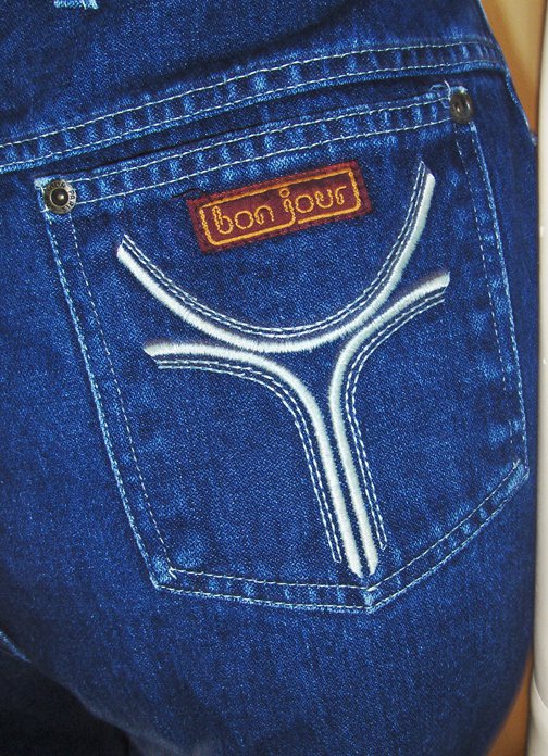 designer blue jeans