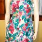 RETRO 80s does 50s Vintage Strapless Floral Party Swing Dress Sz 9/10