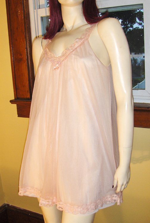 layered chiffon nightgown