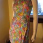 Vintage 60s Flirty Floral Springtime Watercolor Print Minidress and Jacket Set S.