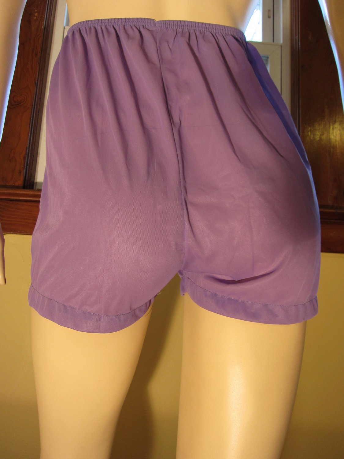 Vintage Lavender Purple Nylon Long Leg Tap Panty Brief 50s 60s M.