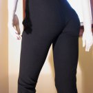 Vintage 80s Fashionista Sexy Black Spandex French Designer Pants VOTRE NOM Made In France S.