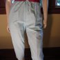 Vintage 80s Dreamy Aqua Blue Preppy High Waisted Capri Pants Sz. S/M