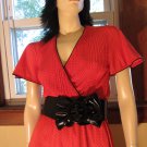 Sexy 70s Siren Retro Red Swiss Dot Flutter Sleeve Pinup Dress S/Petite Sexy 70s Siren Retro Red Swiss Dot Flutter Sleeve Pinup Dress S/Petite
