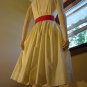 Sunshine Yellow Pinup Rockabilly Swing Kitten Circle Skirt Dress M vintage 50s 60s