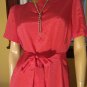 Roaring 20s Flapper Girl Style Rosey Pink Ruffle Hem Dress M/L vintage 70s 80s glam