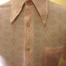 Weekend Swinger! Groovy Pink Playboy Swanky Mens Hepcat Shirt 15-M-15 1/2 vintage 60s 70s