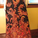 Vintage 60s Boho Hippie Psychedelic Floral Paisley Maxi Skirt M/L Vintage 60s Boho Hippie Psychedelic Floral Paisley Maxi Skirt M/L