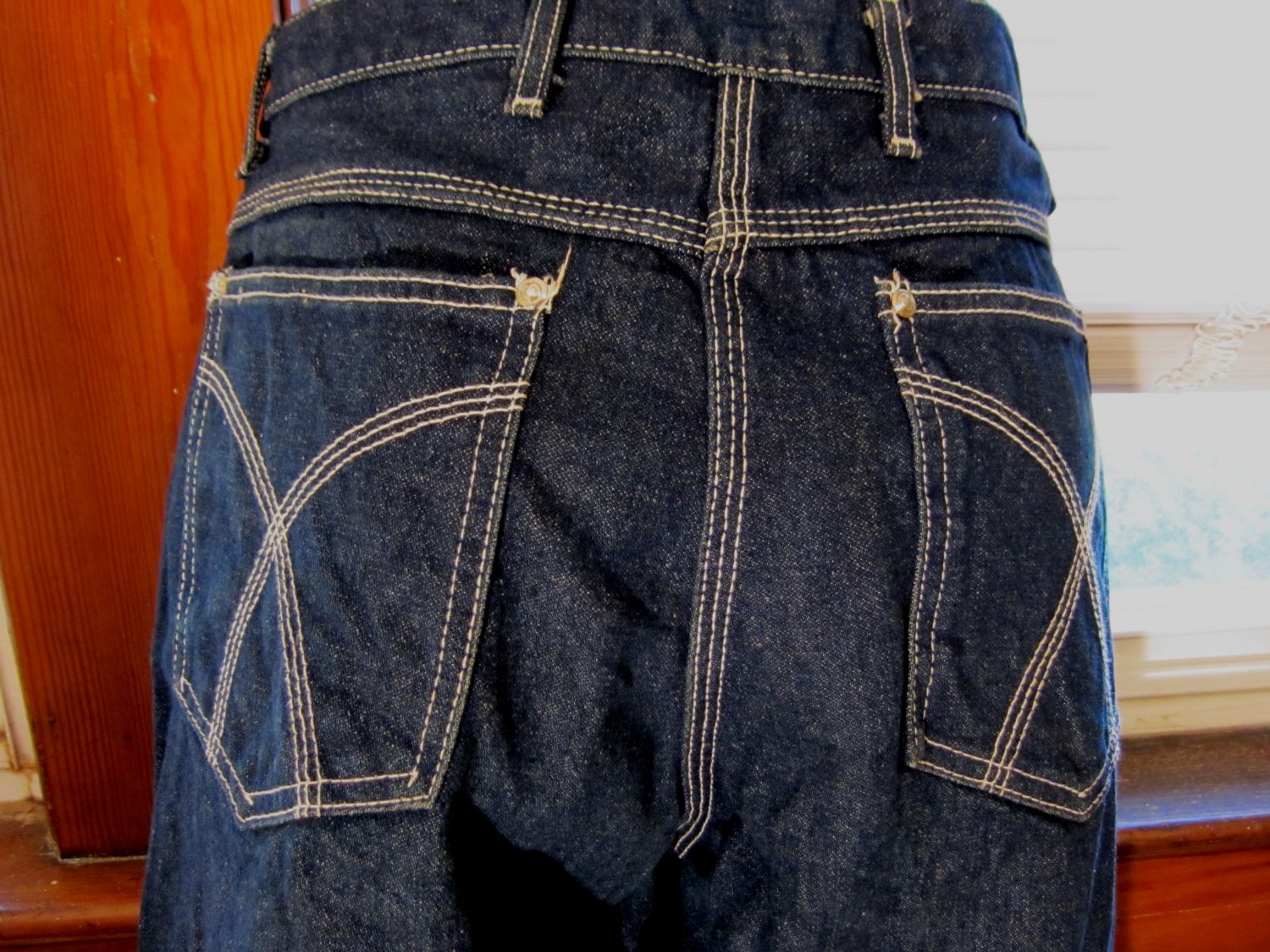 RARE Vintage CLASSIC DISCO Designer High Waisted Blue Jeans SASSON Sz ...