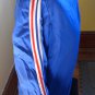 RARE VTG 80s OLD SKOOL Blue Stripes ADIDAS Ventex Athletic Jogging Tracksuit Jacket Made In FRANCE M
