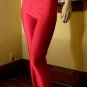 Ultimate Disco Diva Vintage 80s Lipstick Red Skinny Spandex Pants Leggings skin tight glam XL