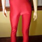 Ultimate Disco Diva Vintage 80s Lipstick Red Skinny Spandex Pants Leggings skin tight glam XL
