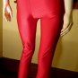 Ultimate Disco Diva Vintage 80s Lipstick Red Skinny Spandex Pants Leggings skin tight glam XL