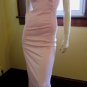 Vintage Pinup Bombshell Pink Slinky Nylon Slip Gown Mistee Sz 36