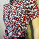 Get In The Groove Vintage 70s Op Art Record Disc Print Trippy Record Lover Hipster Shirt S/M