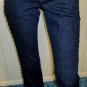 RARE SILVER STUDDED Vintage LEVIS Flare Leg Low Rise Denim BLUE JEANS Sz 5 XS