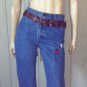 90s does 70s Vintage LEVIS Bell Bottom DENIM BLUE JEANS w Ladybugs Hippie Girl XS NWT