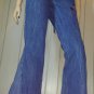 90s does 70s Vintage LEVIS Bell Bottom DENIM BLUE JEANS w Ladybugs Hippie Girl XS NWT