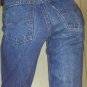 90s does 70s Vintage LEVIS Bell Bottom DENIM BLUE JEANS w Ladybugs Hippie Girl XS NWT