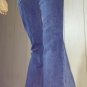 90s does 70s Vintage LEVIS Bell Bottom DENIM BLUE JEANS w Ladybugs Hippie Girl XS NWT