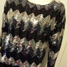 Flashy Diva GLITZY GLAM Vintage Sequin DISCO PARTY Sparkle Top M 70s 80s Flashy Diva GLITZY GLAM Vintage Sequin DISCO PARTY Sparkle Top M 70s 80s