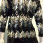 Flashy Diva GLITZY GLAM Vintage Sequin DISCO PARTY Sparkle Top M 70s 80s