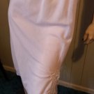 Vintage Baby Pink Cotton Lace Trimmed Slinky Half Slip Sz M 70s 80s