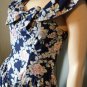 Vintage 80s Does 50s ALL THAT JAZZ Floral Print Circle Skirt Swing Kitten Party Dress Sz S 9/10