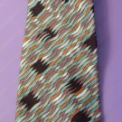Men's Vintage French Designer JAQUES ESTEREL Silk Hand Sewn Geometric Psychedelic Print Neck Tie Men's Vintage French Designer JAQUES ESTEREL Silk Hand Sewn Geometric Psychedelic Print Neck Tie