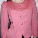 Vintage Barbie PINK PUFF SLV Buttondown Blazer Jacket 70s 80s Size M/L