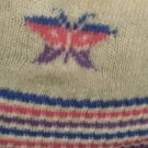 Vintage 80s JORDACHE Butterfly Print Ski Bunny Snow Sweater NOS M